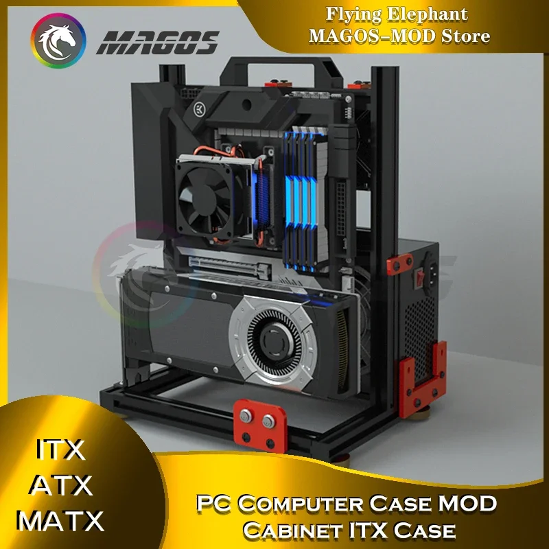 Mini Itx Case Water Cooling Support - Custodia per computer PC MOD Cabinet