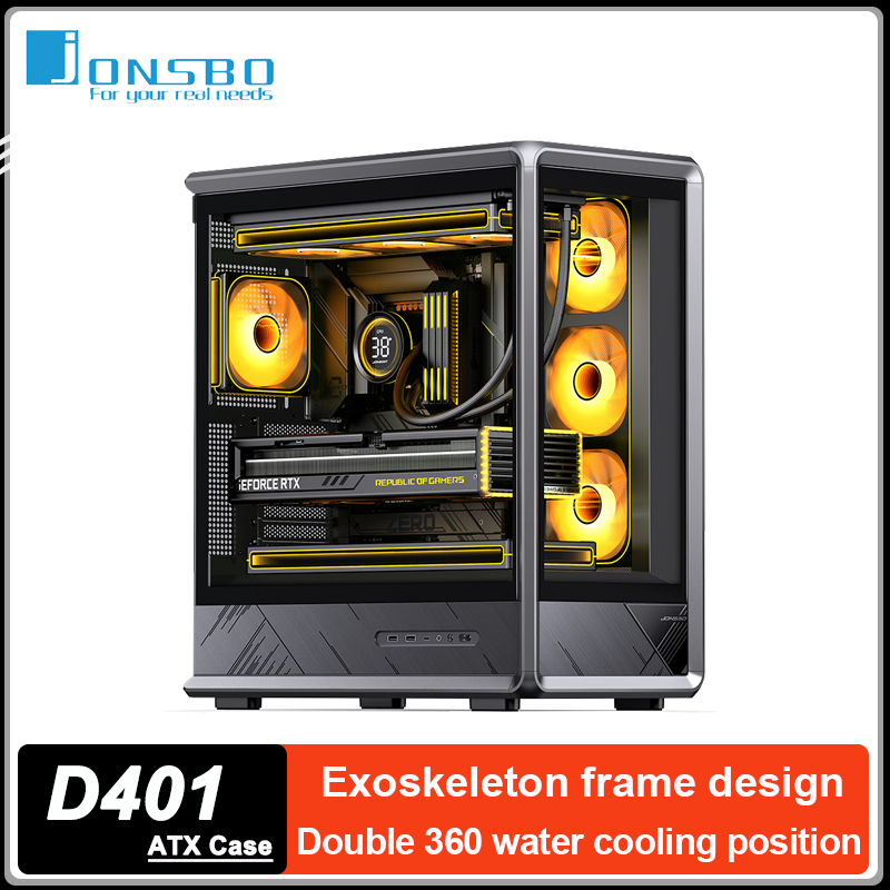 Mini Itx Case Water Cooling Support - JONSBO D401 Custodia per PC ATX