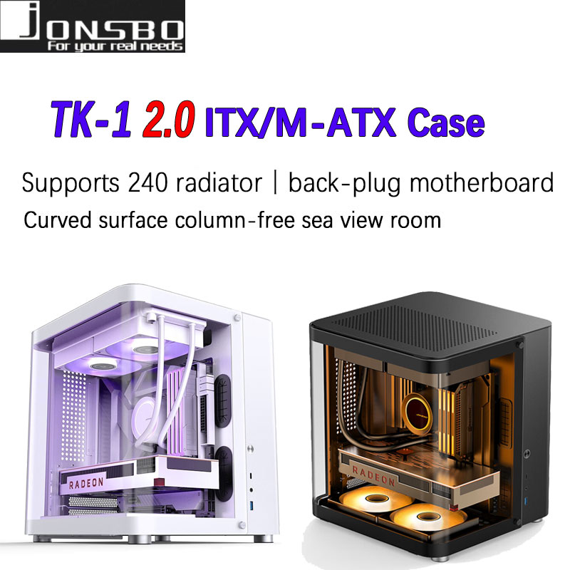 JONSBO TK-1 M-ATX/ITX Mini PC  - Mini Itx Case Water Cooling Support recensione e prezzo