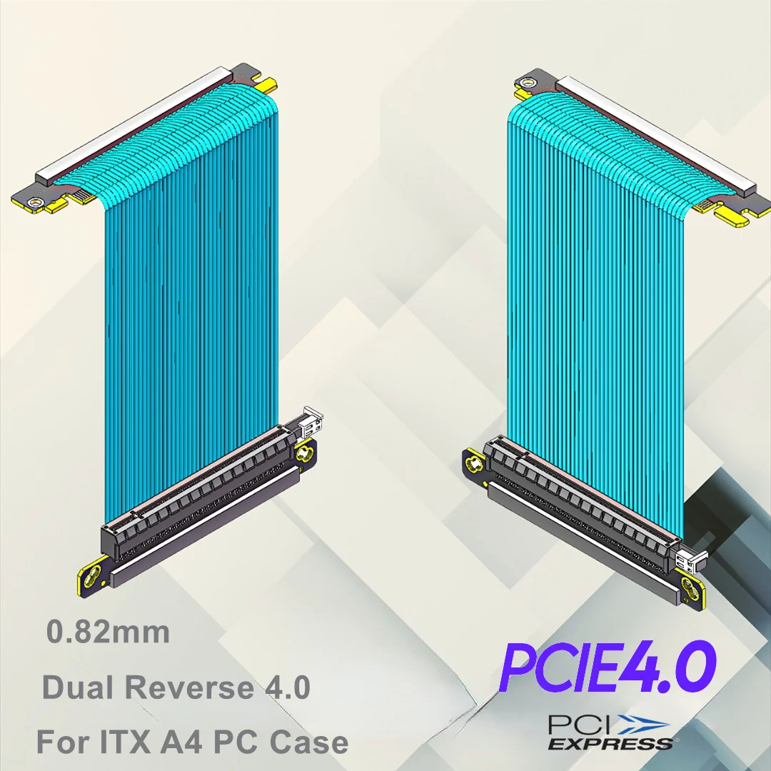 Cavo riser doppio reverso Pcie - Itx Case Pcie Riser 4.0 recensione e prezzo