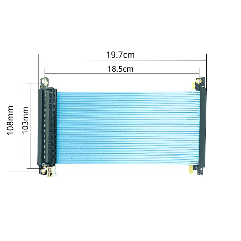 Cavo riser doppio reverso Pcie - Itx Case Pcie Riser 4.0 recensione e prezzo