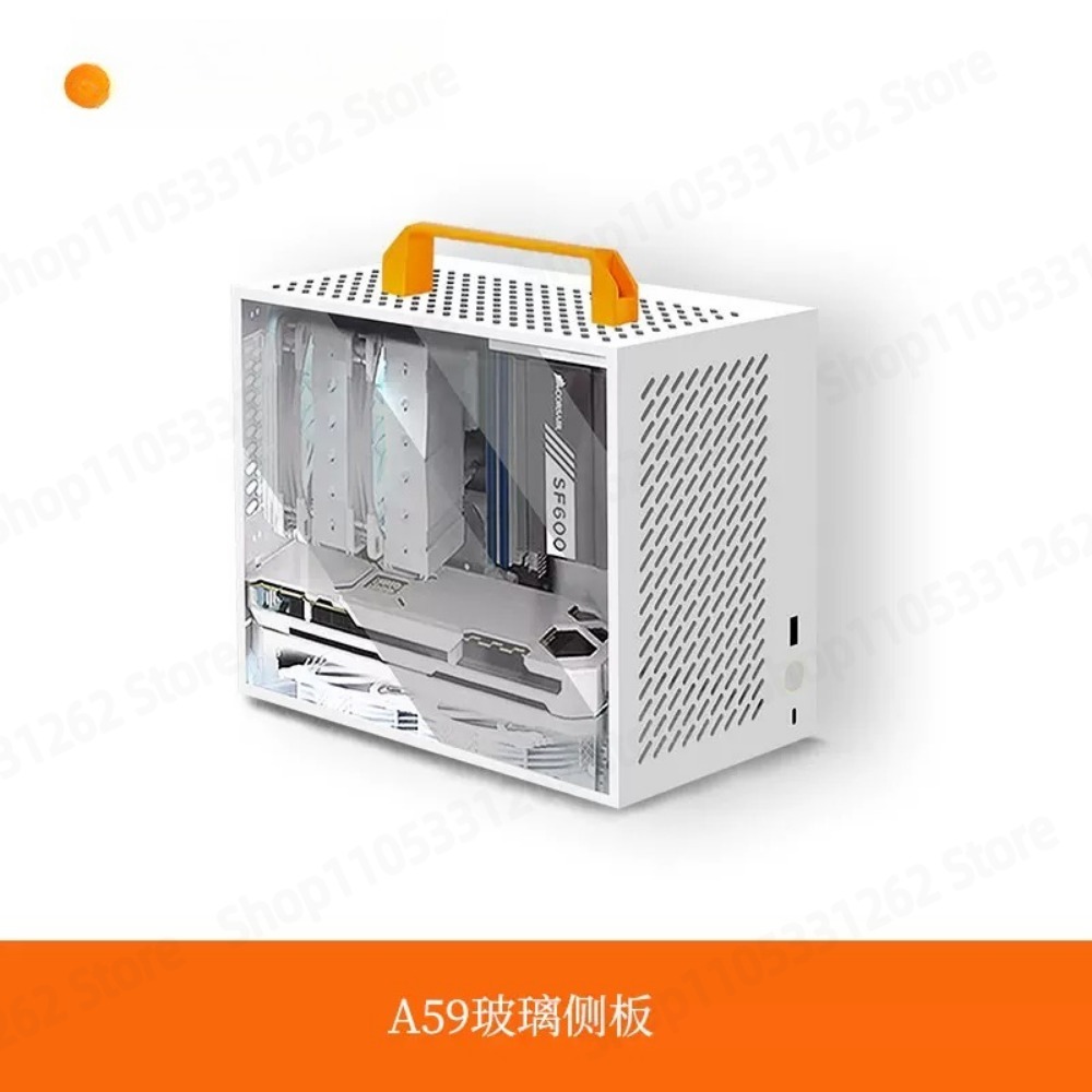 Case Mini ITX A59 Bianco, Chas - Mini Itx Case With Handle Portable recensione e prezzo